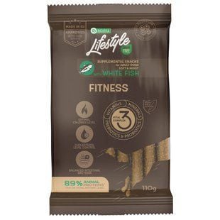 Лакомство для собак Nature's Protection Lifestyle Fitness 110 г - белая рыба - masterzoo.ua