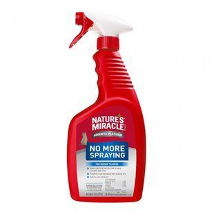 Спрей Nature's Miracle &laquo;Stain & Odor Remover. No More Spraying&raquo; для видалення плям і запахів від котів, та проти повторних міток 709 мл - masterzoo.ua