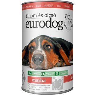 Влажный корм для собак EuroDog Adult 415 кг - говядина - masterzoo.ua