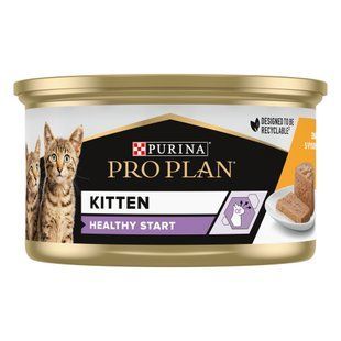 Влажный корм для котят Pro Plan Kitten Healthy Start 85 г - курица - masterzoo.ua