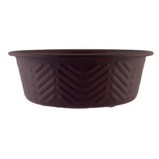 ArjanImpex Premium Chevron Emboss миска металева для котів 470 мл - коричневий - masterzoo.ua