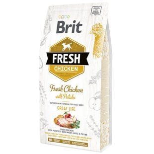 Cухой корм для собак Brit Fresh Chicken Great Life 2,5 кг - курица - masterzoo.ua