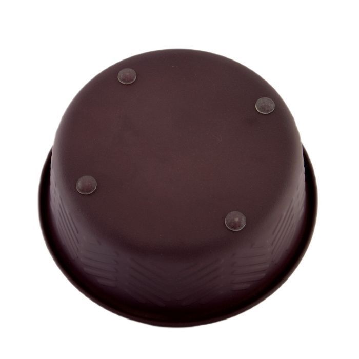 ArjanImpex Premium Chevron Emboss металлическая миска для кошек 470 мл - коричневый - masterzoo.ua