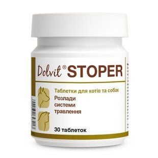 Таблетки для собак та котів Dolfos Dolvit Stoper 30 шт - masterzoo.ua
