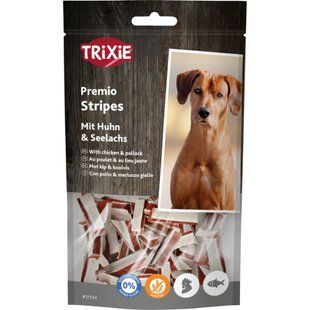 Лакомство для собак Trixie Premio Stripes 75 г - курица и минтай - masterzoo.ua