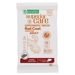 Лакомство для собак Nature's Protection Superior Care Red Coat Healthy Skin & Coat 160 г - лосось - masterzoo.ua