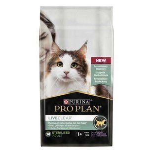 Сухой корм для кошек Pro Plan LiveClear Sterilised Adult 1,4 кг - индейка - masterzoo.ua