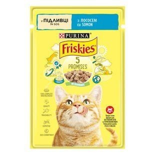 Влажный корм для кошек Friskies 5 Promises 85 г - лосось - masterzoo.ua