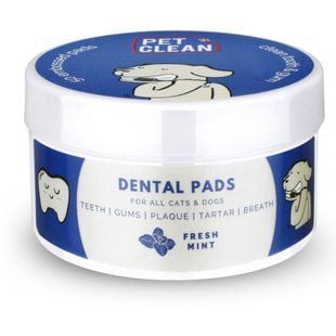 Pet Clean Dental Pads салфетки ухода за полостью рта кошек 50 шт - мята - masterzoo.ua