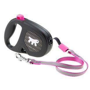 Повідець-рулетка для собак Ferplast Flippy One Reflex S - чорно-ліловий - masterzoo.ua