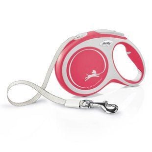 Flexi New Comfort поводок-рулетка для собак L лента 8 м - красный - masterzoo.ua
