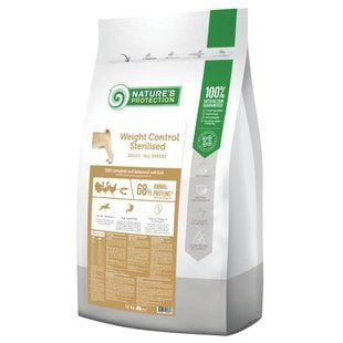 Cухой корм для собак Nature's Protection Weight Control Sterilised Adult All Breeds 12 кг - домашняя птица - masterzoo.ua