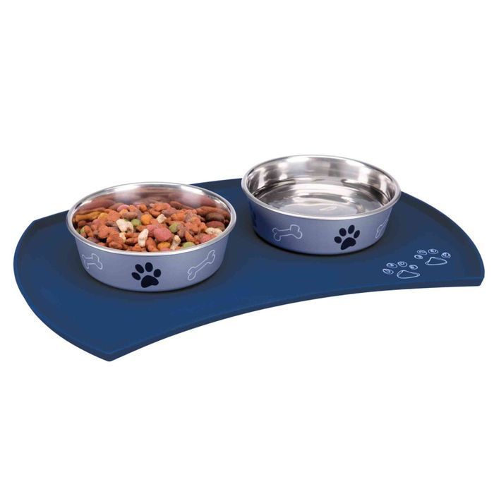Trixie Place Mat килимок під миски для котів 48х27 см - синій - masterzoo.ua