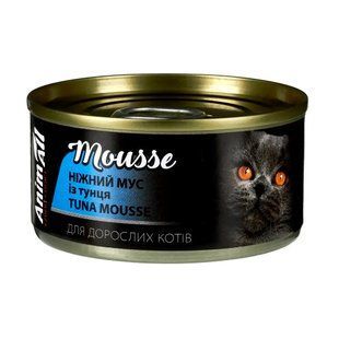 Влажный корм для кошек AnimAll Mousse Adult 80 г - тунец - masterzoo.ua