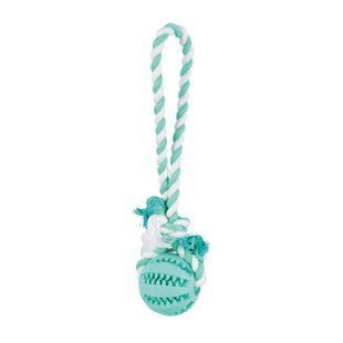 Trixie Denta Fun Playing Rope with Ball іграшка для собак 7 см - блакитний - masterzoo.ua