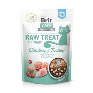 Лакомство для кошек Brit Raw Treat Urinary 40 г - курица и индейка - masterzoo.ua
