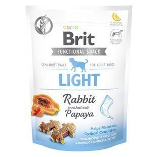 Ласощі для собак Brit Functional Snack Light 150 г - кролик та папайя - masterzoo.ua