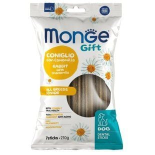 Ласощі для собак Monge Gift All Breeds Senior 210 г - кролик та ромашка - masterzoo.ua