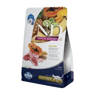 Сухой корм для кошек Farmina N&D Tropical Selection Neutered Adult 300 г - ягненок и тропические фрукты - masterzoo.ua