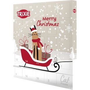 Адвент-календар з ласощами для котів Trixie Premio 30х34х3,5 см - асорті - masterzoo.ua