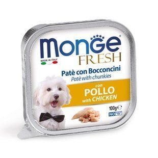 Вологий корм для собак Monge Fresh 100 г - курка - masterzoo.ua