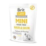 Cухой корм для собак Brit Care Mini GF Hair&Skin 400 г - лосось и сельдь - masterzoo.ua