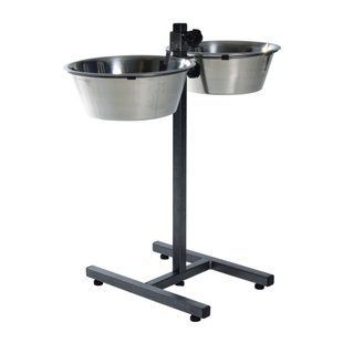 Стойка с мисками для собак Trixie 2 x 4,5 л / 28 см, h=60 см - masterzoo.ua