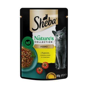Влажный корм для кошек Sheba Nature's Collection 85 г - курица, томаты и льняное масло - masterzoo.ua