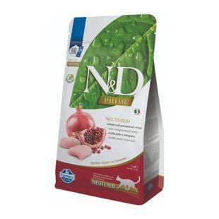 Сухой корм для кошек Farmina N&D Grain Free Prime Neutered Adult 1,5 кг - курица и гранат - masterzoo.ua