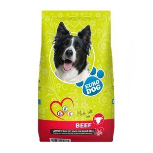Cухой корм для собак EuroDog Adult 3 кг - говядина - masterzoo.ua