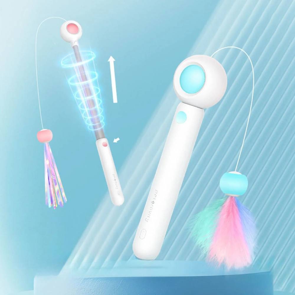 Телескопическая конструкция выдвижной удочки с лазером Me&Pet